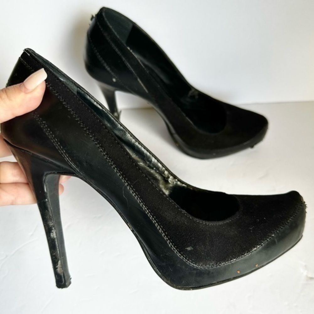 Bcbg generation black suede heels
